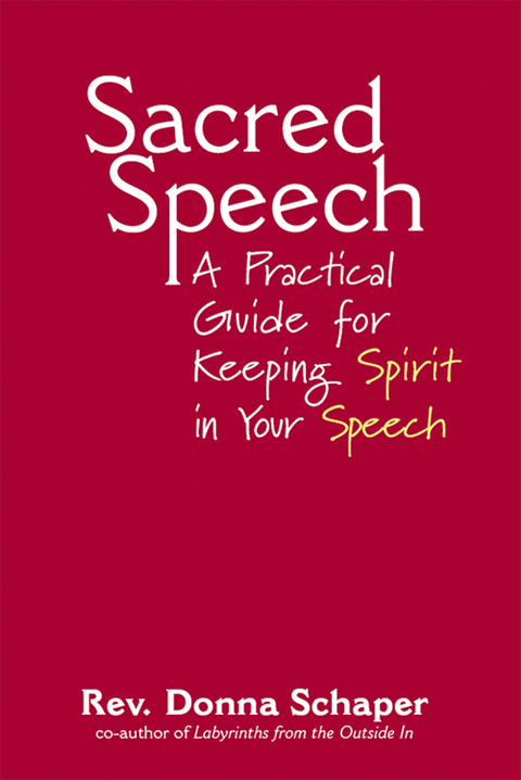 Cover image for book Sacred Speech