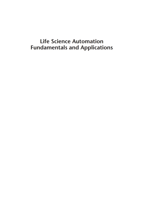 Cover image for book Life Science Automation Fundamentals and Applications