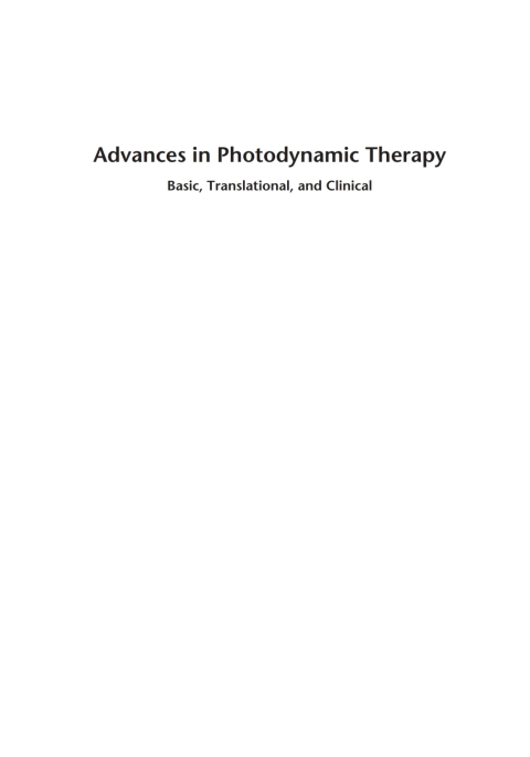 Cover image for book Advances in Photodynamic Therapy: Basic, Translational and Clinical