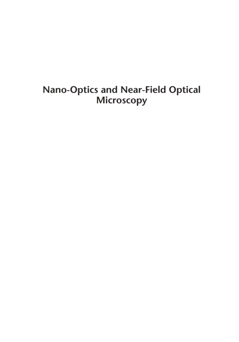 Cover image for book Nano-Optics and Near-Field Optical Microscopy