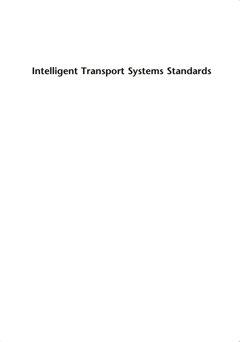 Cover image for book Intelligent Transport Systems Standards