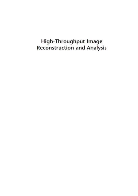 Cover image for book High-Throughput Image Reconstruction and Analysis