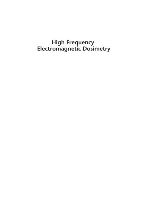 Cover image for book High Frequency Electromagnetic Dosimetry