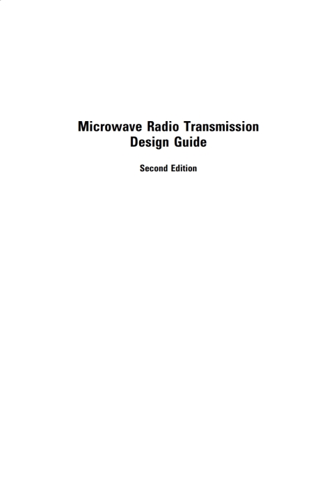 Cover image for book Microwave Radio Transmission Design Guide