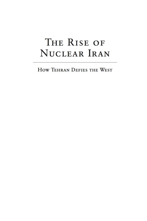 Cover image for book The Rise of Nuclear Iran