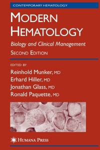 Cover image: Modern Hematology 2nd edition 9781588295576