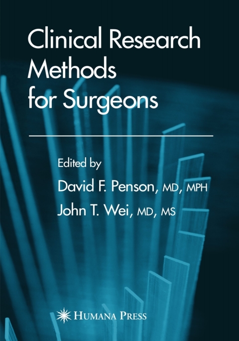 Cover image for book Clinical Research Methods for Surgeons