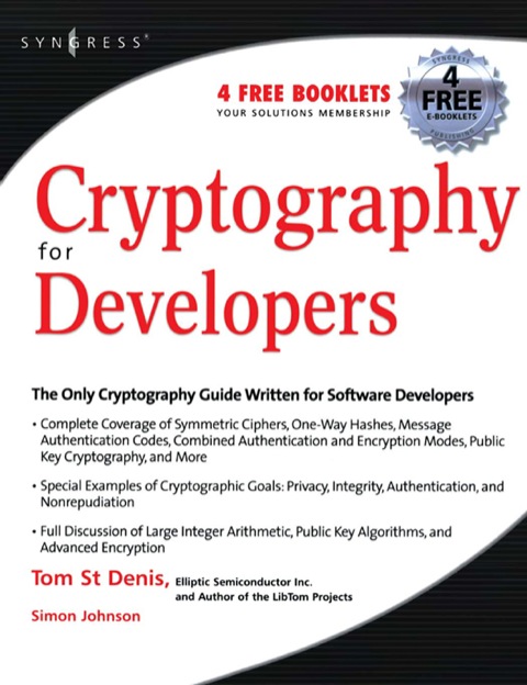 Cover image for book Cryptography for Developers