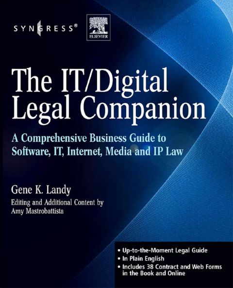 [120 days] The IT / Digital Legal Companion: A Comprehensive Business Guide to Software, IT, Internet, Media and IP Law