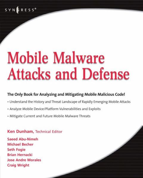 Cover image for book Mobile Malware Attacks and Defense