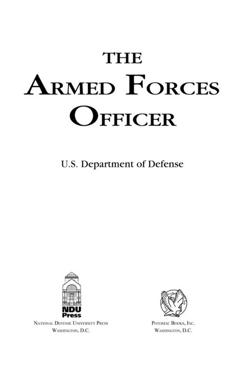 Cover image for book The Armed Forces Officer