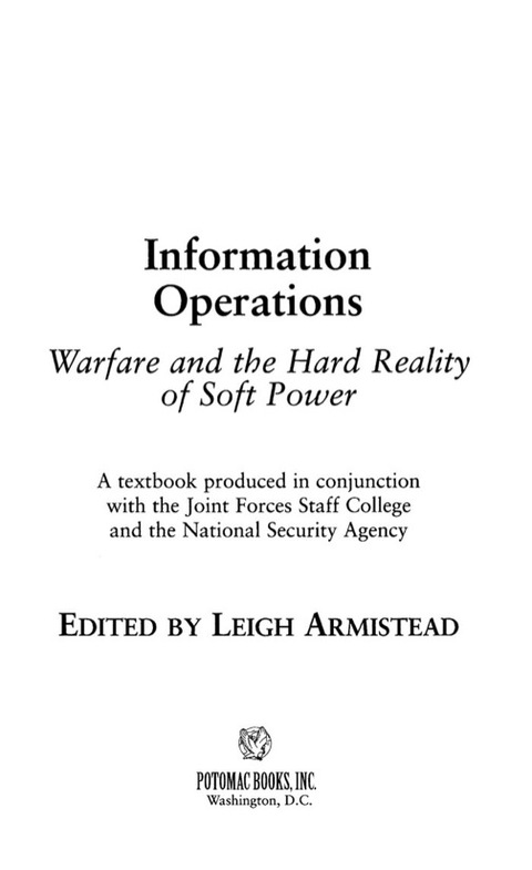 Cover image for book Information Operations