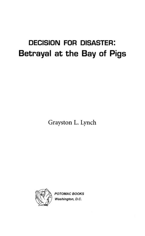 Cover image for book Decision for Disaster