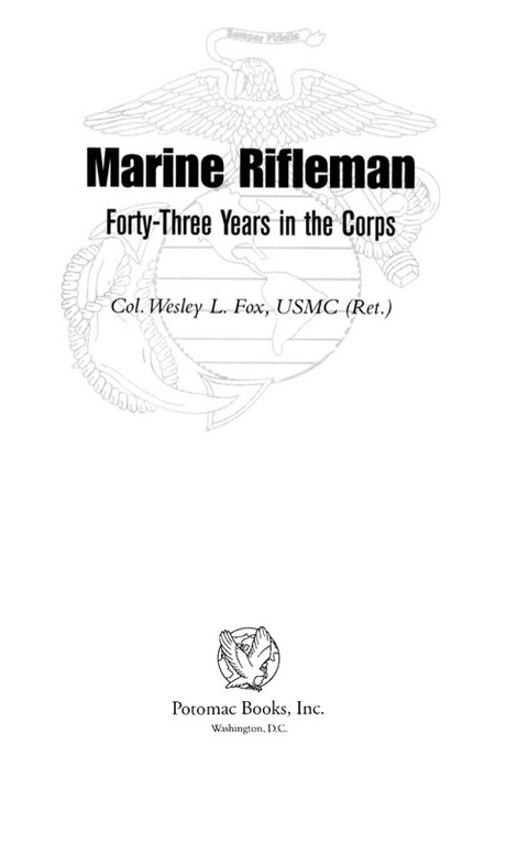 Cover image for book Marine Rifleman