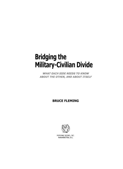 Cover image for book Bridging the Military-Civilian Divide