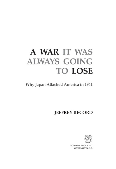 Cover image for book A War It Was Always Going to Lose