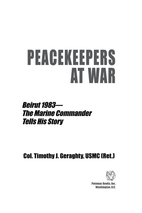 Cover image for book Peacekeepers at War