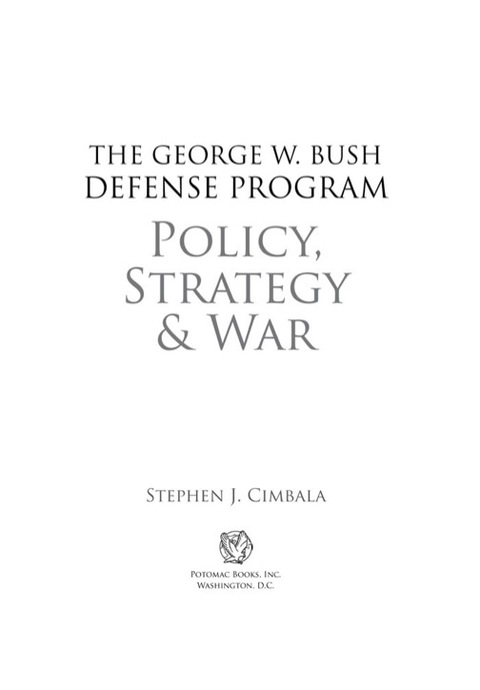 Cover image for book The George W. Bush Defense Program