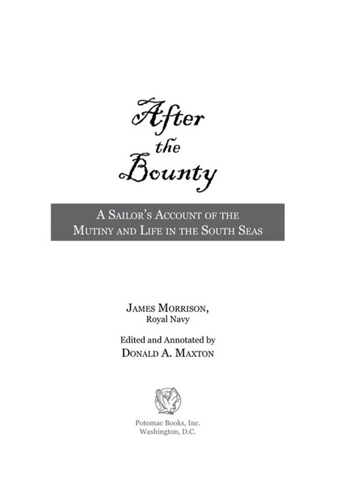 Cover image for book After the Bounty
