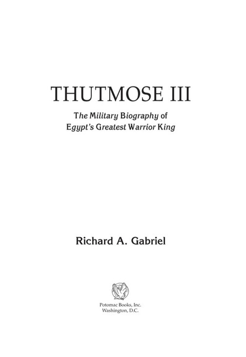 Cover image for book Thutmose III