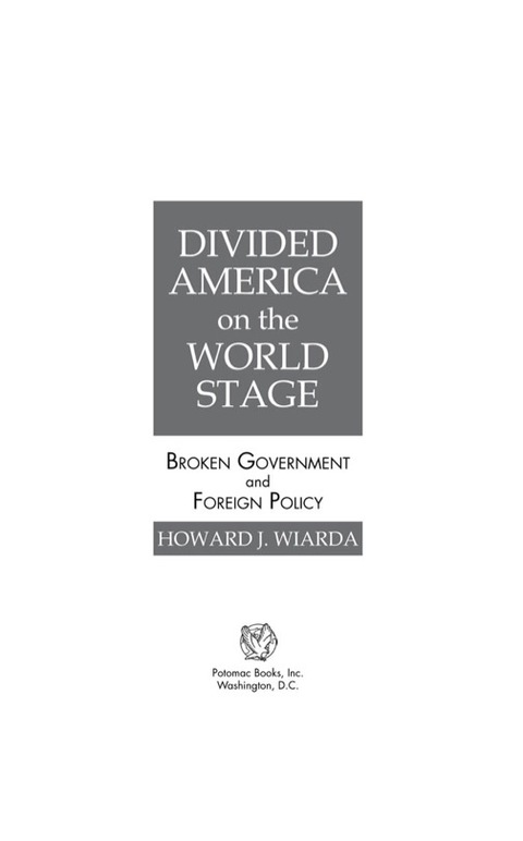 Cover image for book Divided America on the World Stage