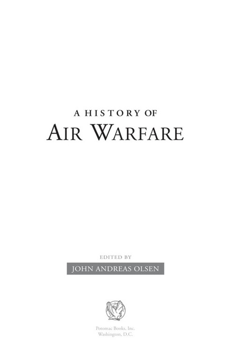 Cover image for book A History of Air Warfare