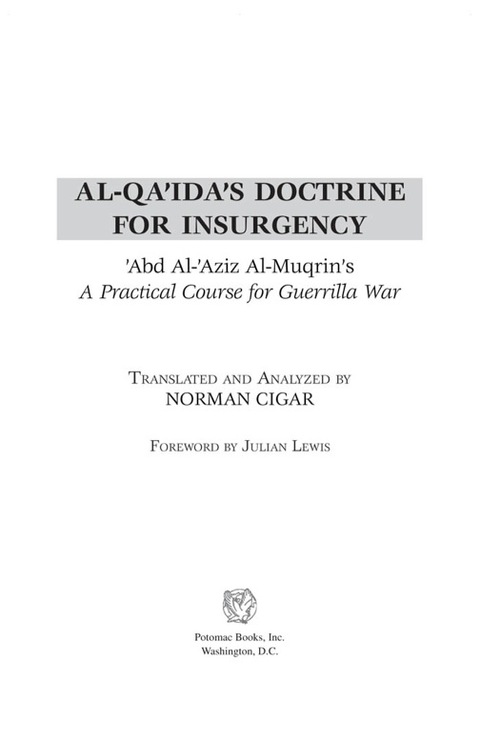 Cover image for book Al-Qa'ida's Doctrine for Insurgency
