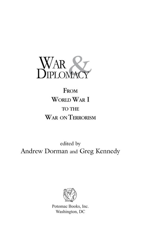 Cover image for book War and Diplomacy