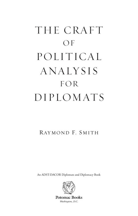 Cover image for book The Craft of Political Analysis for Diplomats