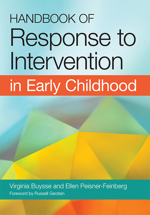 Cover image for book Handbook of Response to Intervention in Early Childhood