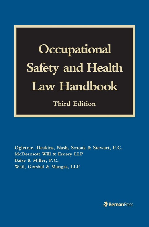 Occupational Safety and Health Law Handbook 
