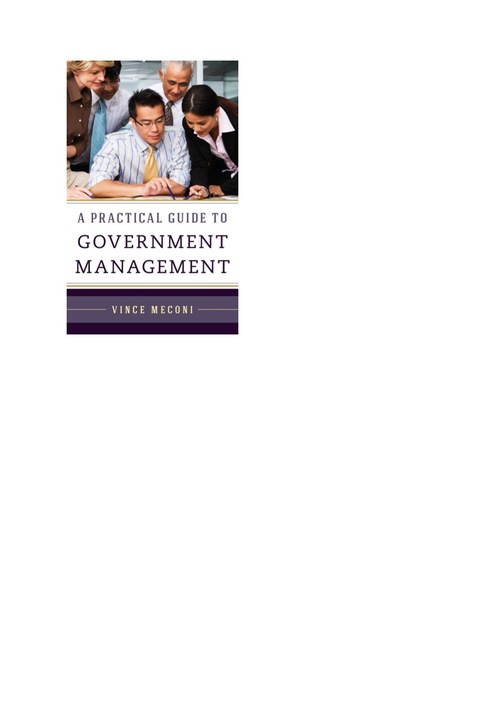 Cover image for book A Practical Guide to Government Management