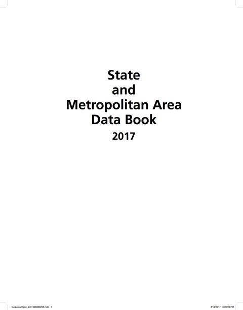 Cover image for book State and Metropolitan Area Data Book 2017