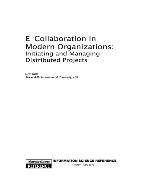Cover image for book E-Collaboration in Modern Organizations