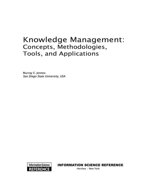 Cover image for book Knowledge Management
