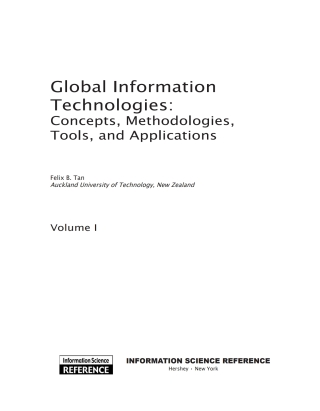 Global Information Technologies: Concepts, Methodologies, Tools, and Applications