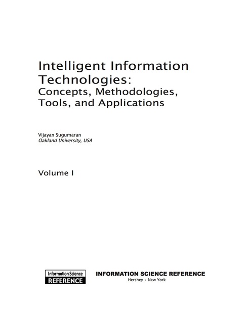 Cover image for book Intelligent Information Technologies
