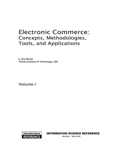 Cover image for book Electronic Commerce
