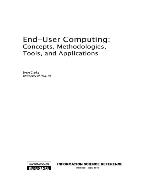 Cover image for book End-User Computing