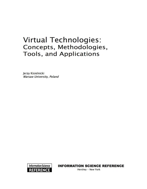 Cover image for book Virtual Technologies