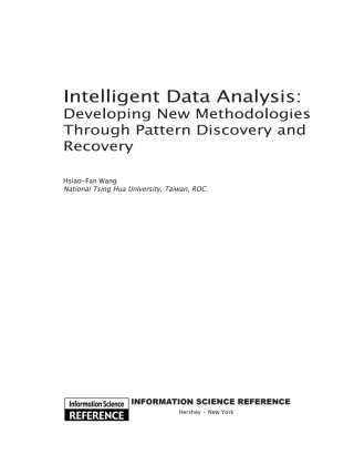 Intelligent Data Analysis: Developing New Methodologies Through Pattern Discovery and Recovery