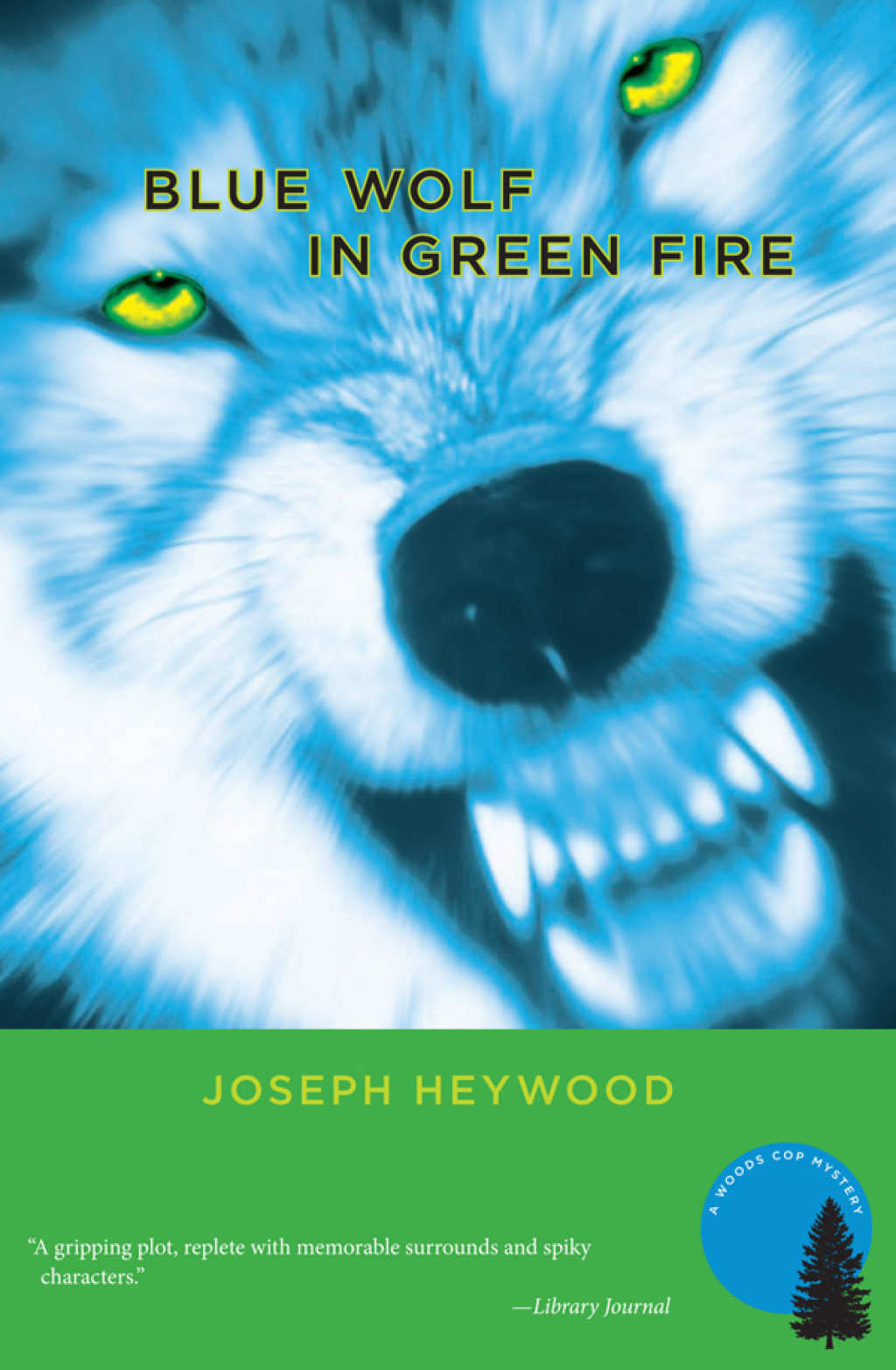 Reflowable Blue Wolf In Green Fire; $15.53