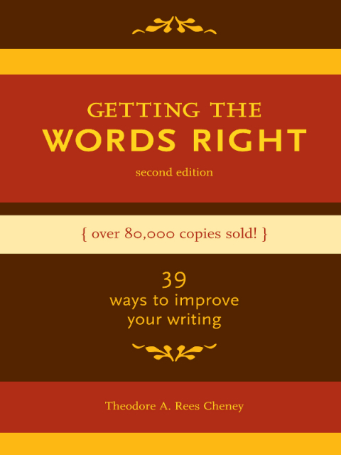 Cover image for book Getting the Words Right