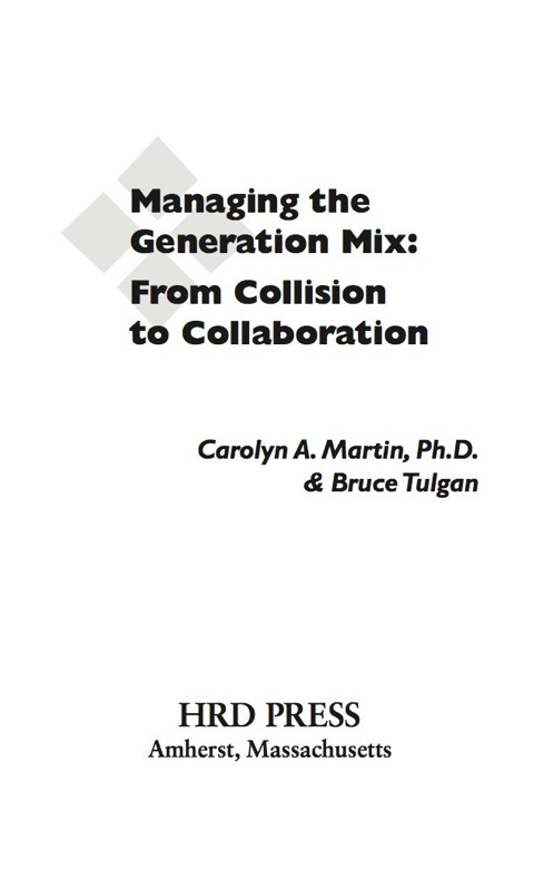 Cover image for book Managing the Generation Mix: From Collision to Collaboration