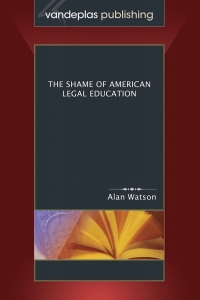 Titelbild: The Shame of American Legal Education 1st edition 9781600420047