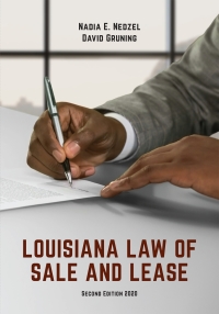 Titelbild: Louisiana Law of Sale and Lease: Cases and Materials 2nd edition 9781600425158