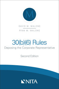 Cover image: 30(b)(6) Rules 2nd edition 9781601567192
