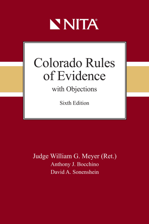 Cover image for book Colorado Rules of Evidence with Objections