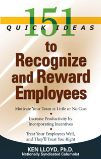 Cover image: 151 Quick Ideas to Recognize and Reward Employees 9781564149459