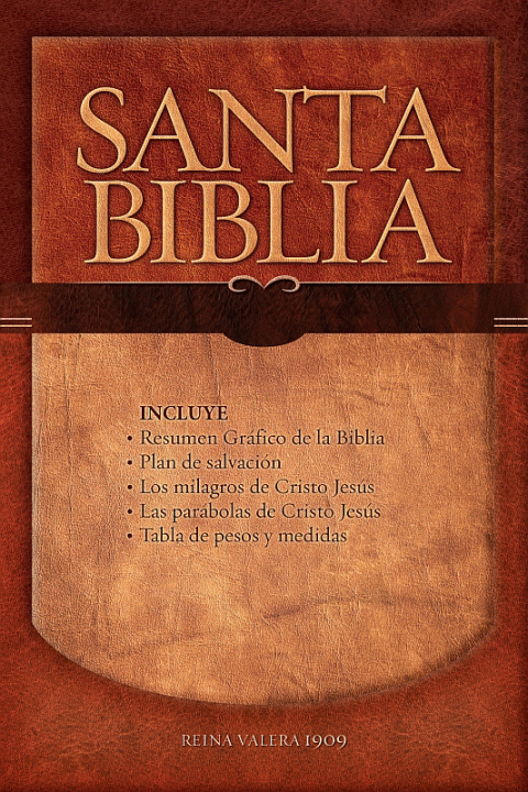Cover image for book RVR, Santa Biblia, (Reina-Valera 1909)